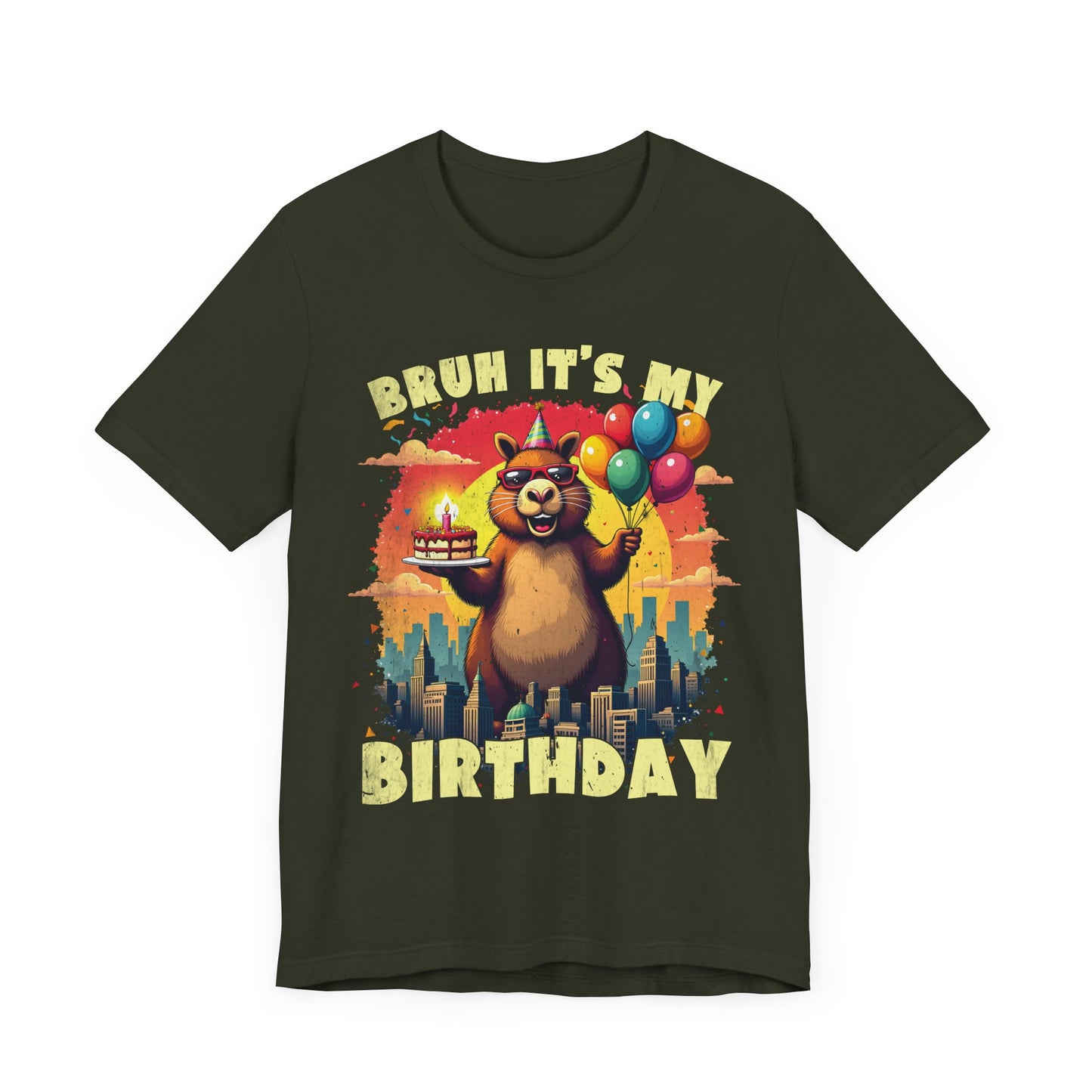 Kaiju Birthday Party Japan Capybara Bruh It's My Birthday