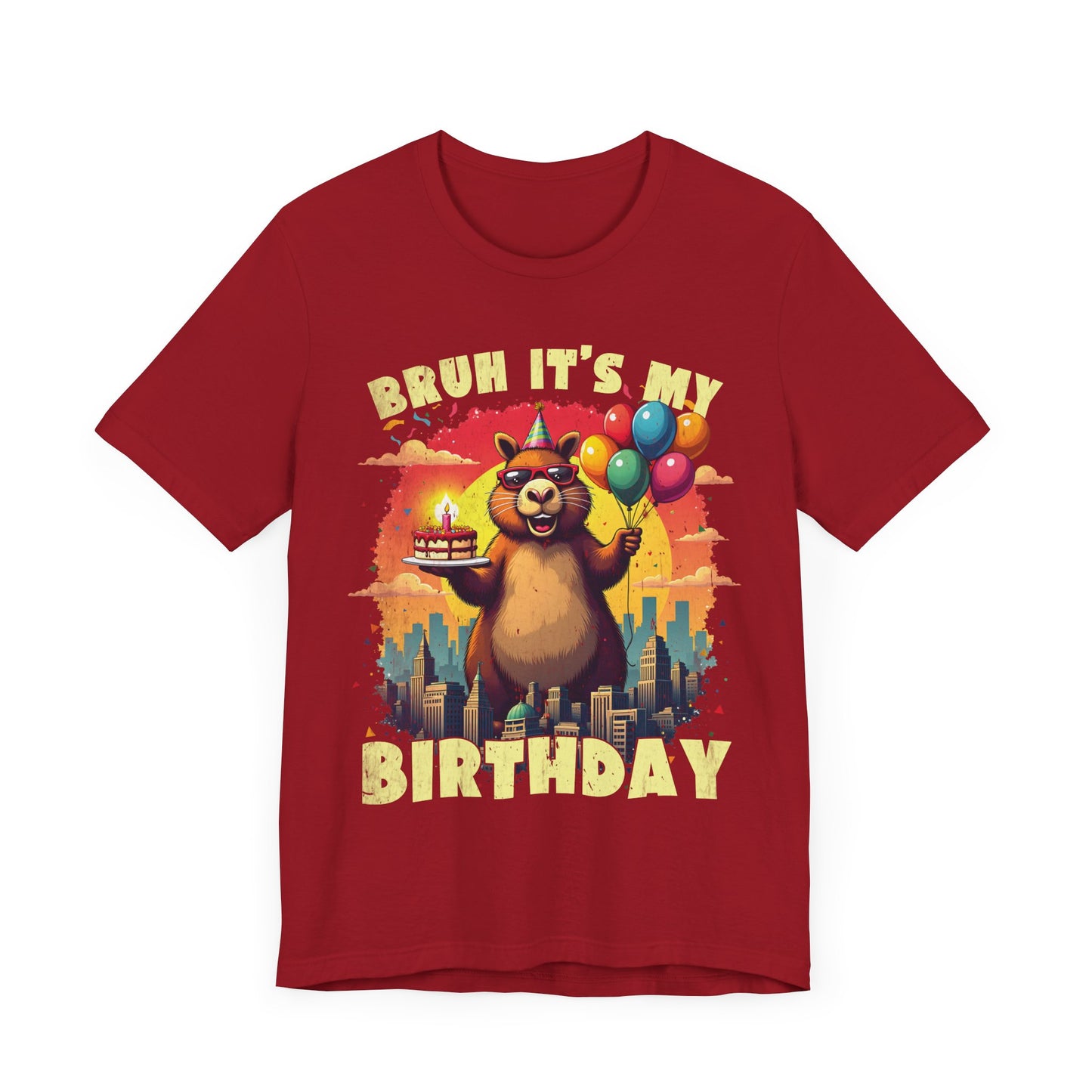 Kaiju Birthday Party Japan Capybara Bruh It's My Birthday