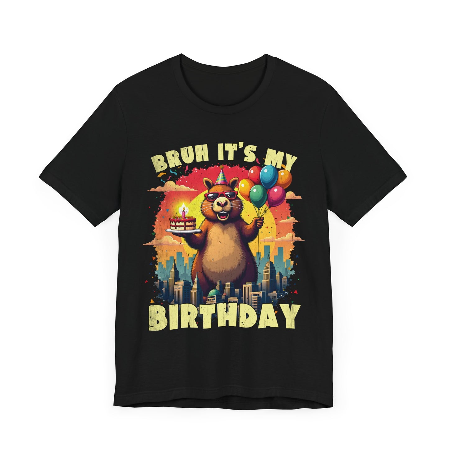 Kaiju Birthday Party Japan Capybara Bruh It's My Birthday
