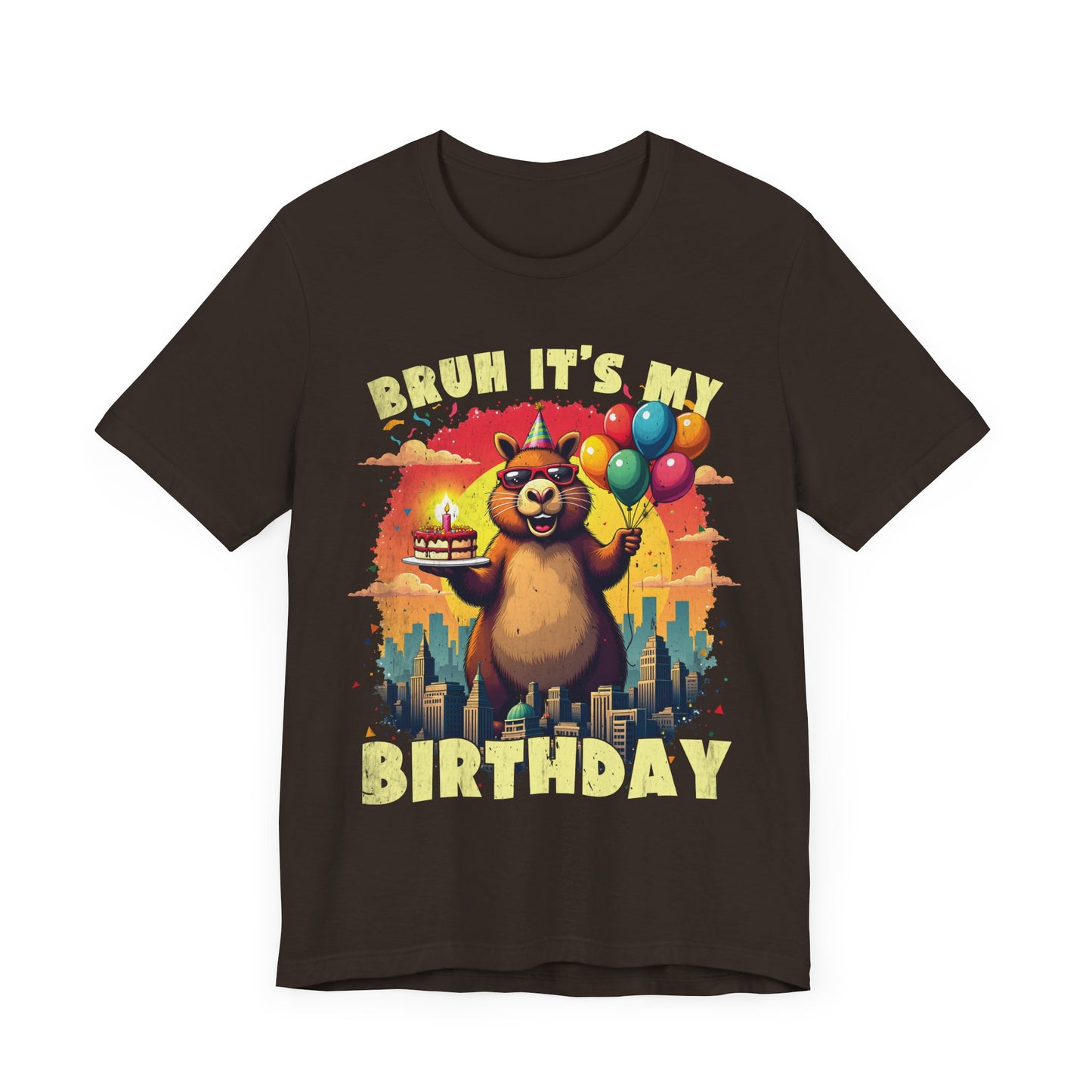 Kaiju Birthday Party Japan Capybara Bruh It's My Birthday